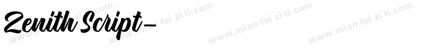 Zenith Script字体转换